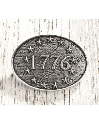 Cody James Men's Antique Silver 1776 Belt Buckle