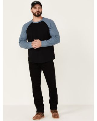 Levi's Men's Indigo Blue Raglan Thermal Long Sleeve T-Shirt