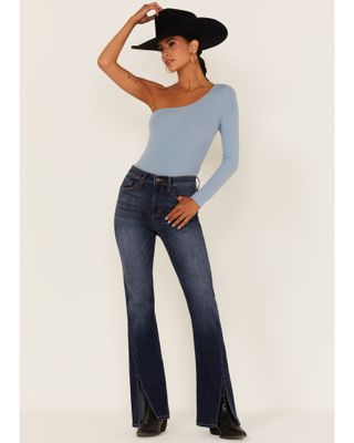 Sneak Peek Women's Split Front Bootcut Jeans