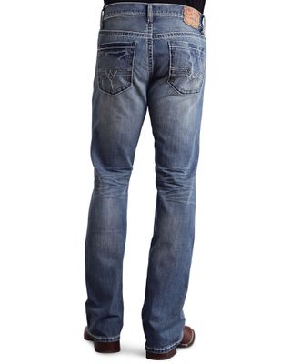 Stetson Rock Fit Frayed X Stitched Jeans