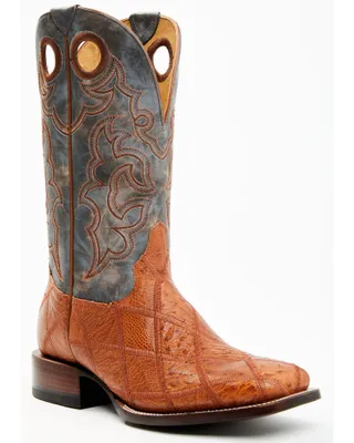 Cody James Men's Exotic Ostrich Western Boots - Broad Square Toe