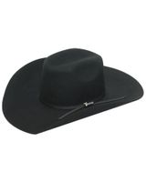 Twister Men's Dallas 2X Wool Cowboy Hat Black 7 5/8 at