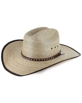 Cody James® Men's Brown Trimmed Straw Hat