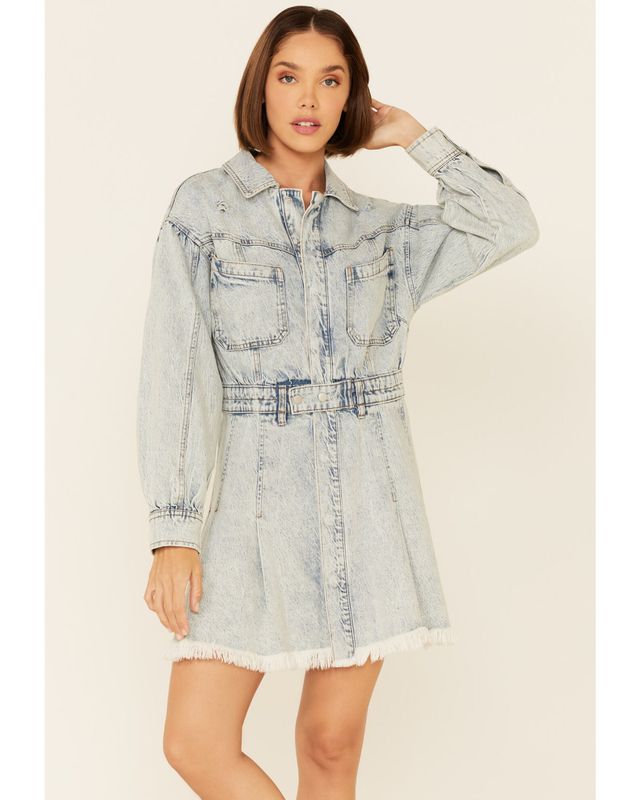 Shyanne Women's Denim Button Mini Dress