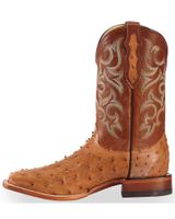 Justin Men's Full Quill Ostrich Western Boots