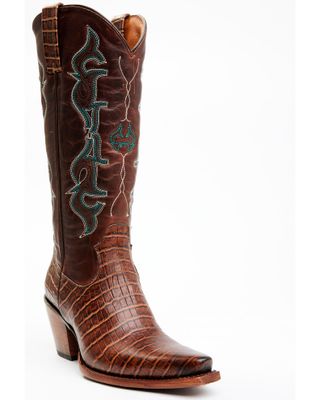 Idyllwind Women's Frisk Me Printed Leather Western Boots - Snip Toe