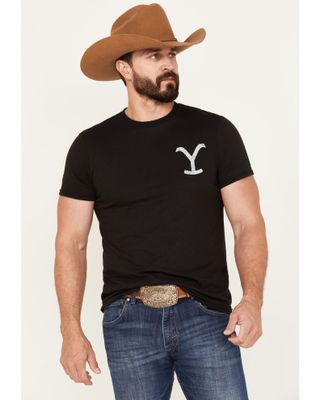 Changes Men's Yellowstone Dutton Ranch Label Short Sleeve Graphic T-Shirt