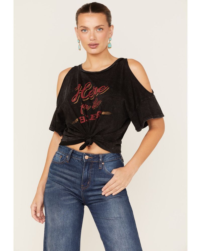 Women's Boston Red Sox The Wild Collective Black Crop Top