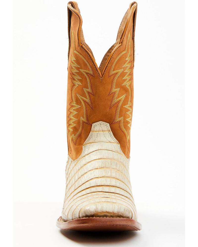 Men's Cody James Exotic Caiman Tail Western Boots - Broad Square Toe