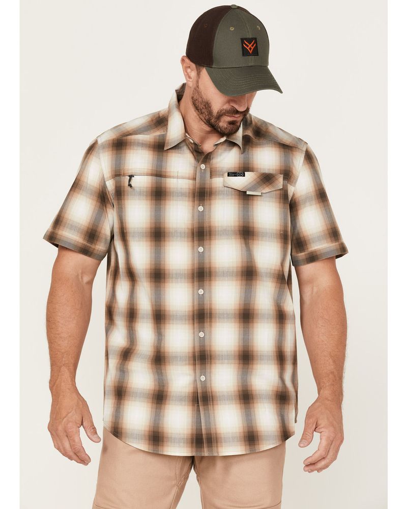 Wrangler ATG Men's All-Terrain Plaid Asymmetric Pocket Short Sleeve Button  Down Western Shirt | Pueblo Mall