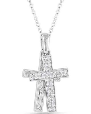 Montana Silversmiths Women's Country Charm Cross Necklace