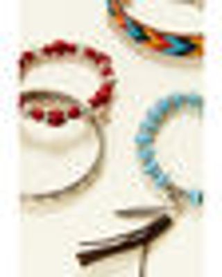 Shyanne Women's Summer Nights Red Southwestern Bead Bracelet Set