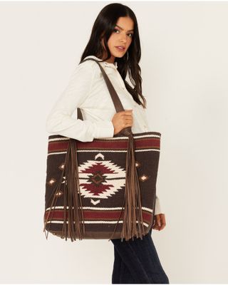 Idyllwind Women's Brown Antioch Pike Fringe Tote Handbag