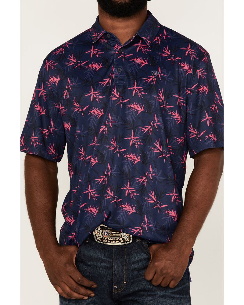 Ariat Men's Bamboo Floral Print Polo Shirt
