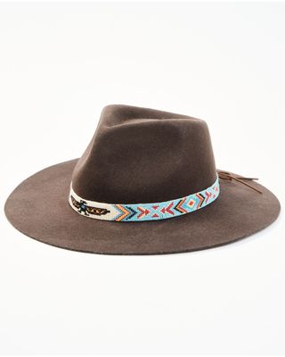 Idyllwind Women's Thunderbird Beaded Band Wool Felt Western Hat