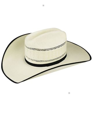 Bailey Men's Derren Cattleman Trim Western Straw Hat