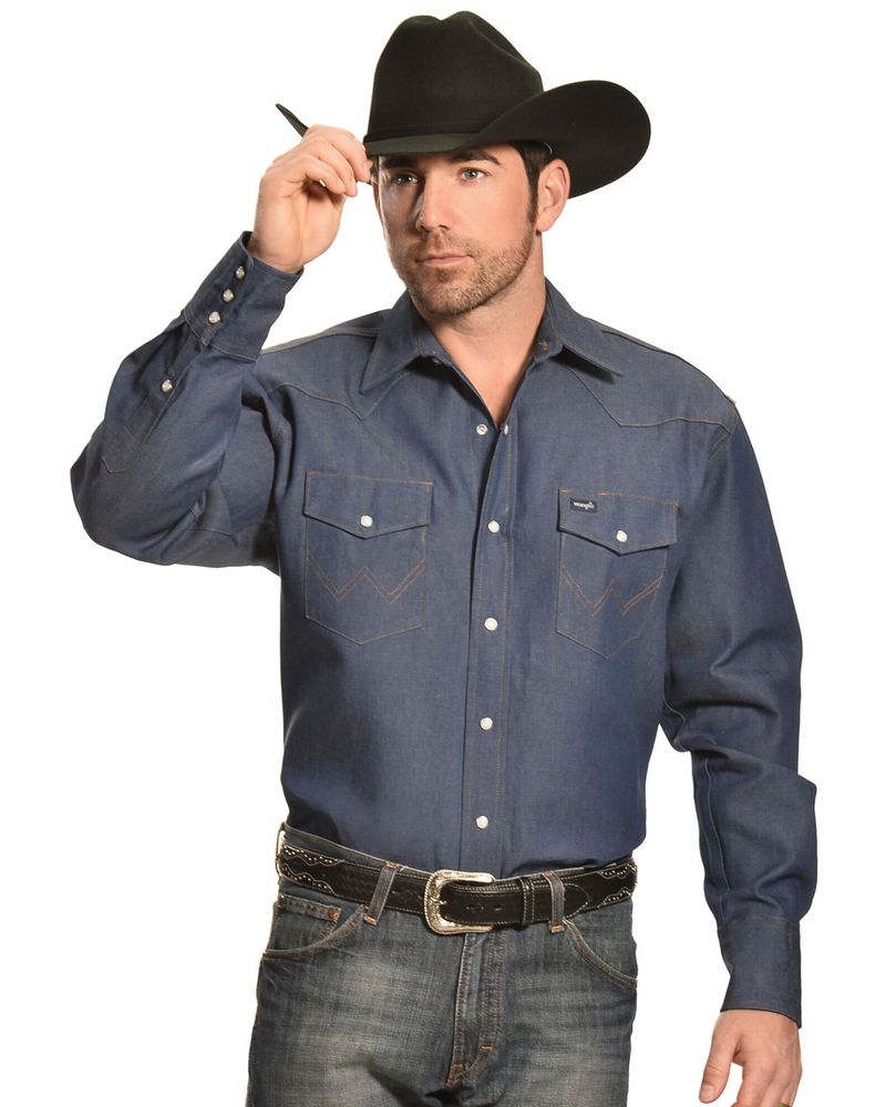 Wrangler Men's Cowboy Cut Work Twill Shirt | Alexandria Mall
