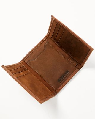 Brothers & Sons Men's Leather Trifold Wallet