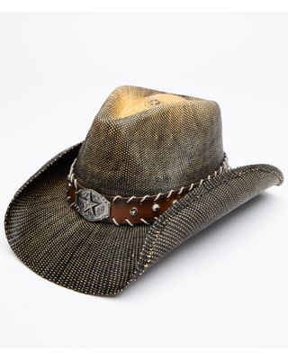 Cody James Boys' Brown O John Bangor Straw Western Hat