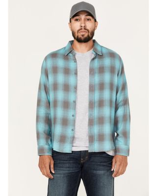 Brixton Men's Bowery Soft Weave Long Sleeve Button Down Flannel Shirt