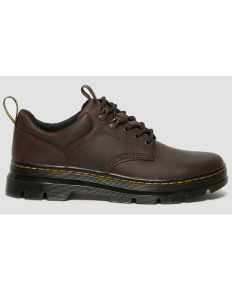 Dr. Martens Reeder Crazy Horse Leather Lace-Up Utility Shoe - Round Toe
