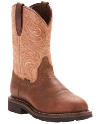 Ariat Men's Sierra Waterproof Western Work Boots - Steel Toe