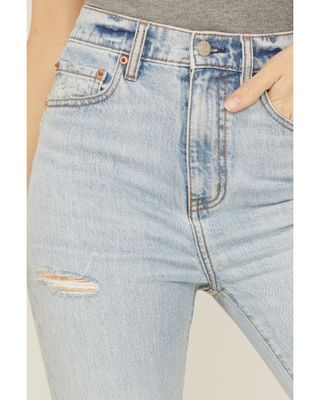 Daze Women's Go Getter Distressed Flare Jeans