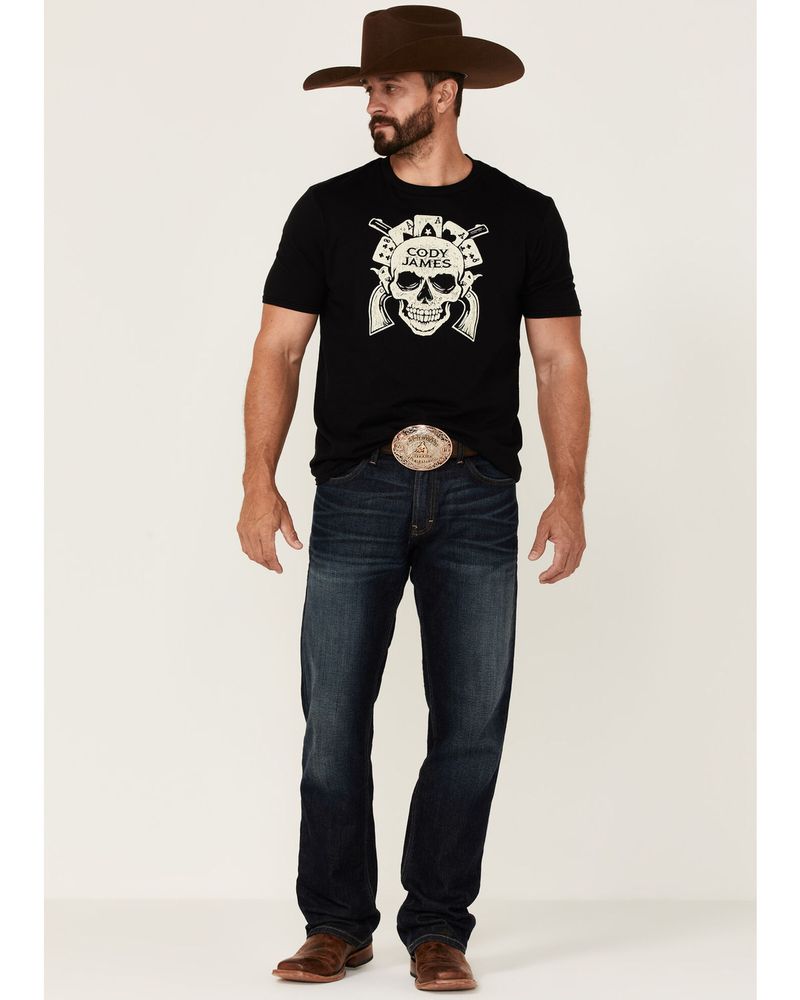 Cody James Men's Cards And Guns Graphic Short Sleeve T-Shirt