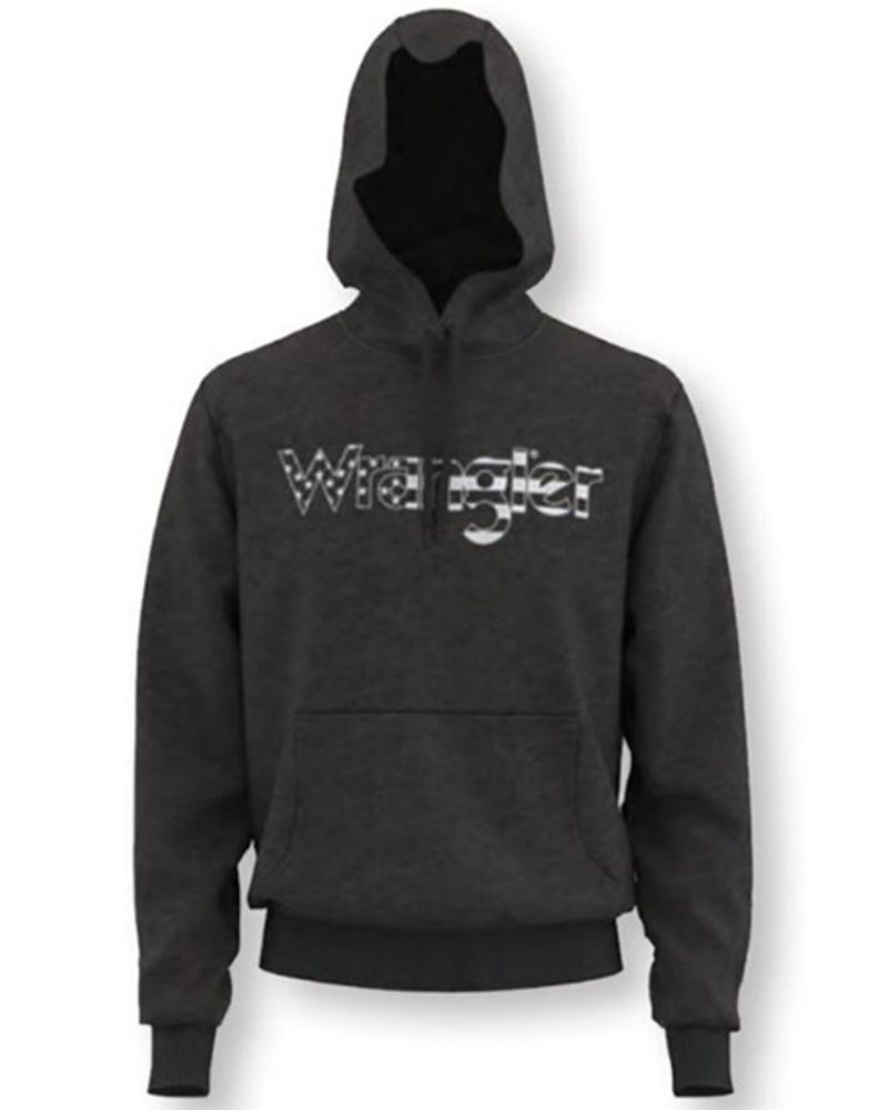 Wrangler Boys' Americana Logo Graphic Hooded Sweatshirt