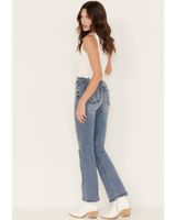 Shyanne Women's Contrast Patches Bootcut Jeans