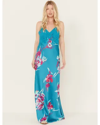 Free People Women's Forever Yours Floral Sleeveless Maxi Dress