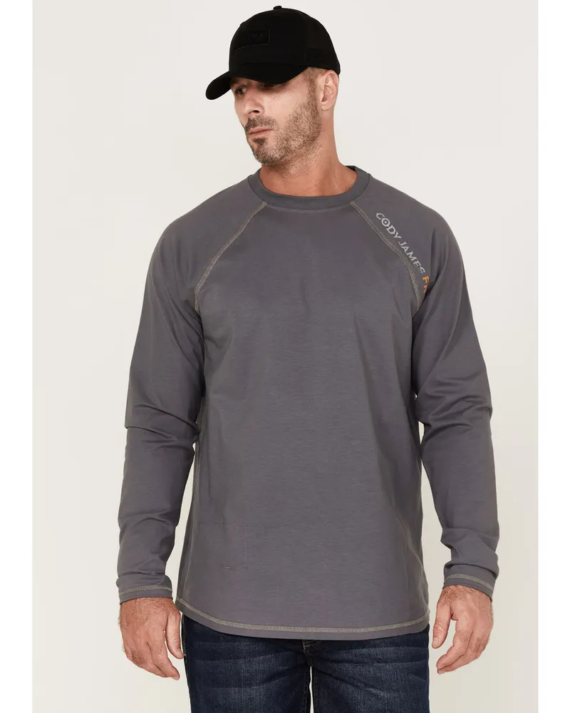 Men's Cody James FR Logo Long Sleeve Work T-Shirt