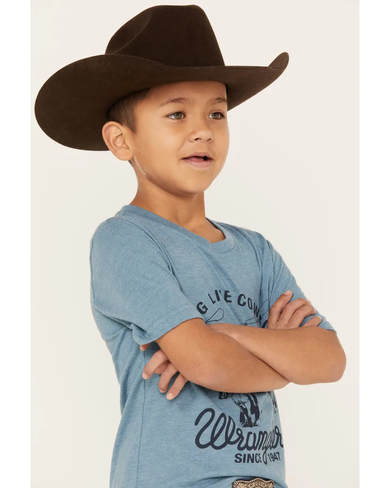 Wrangler Boys' Long Live Cowboys Logo Graphic T-Shirt