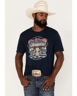 Cody James Men's Longhorn Graphic Short Sleeve T-Shirt