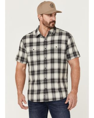 Flag & Anthem Men's Desert Son Gallatin Vintage Plaid Short Sleeve Snap Western Shirt