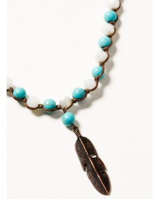 Shyanne Women's Mystic Skies Longhorn Tassel Layered Necklace