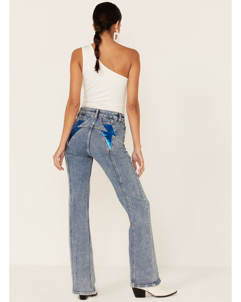 Free People Women's Electric Thunderbird Flare Jeans
