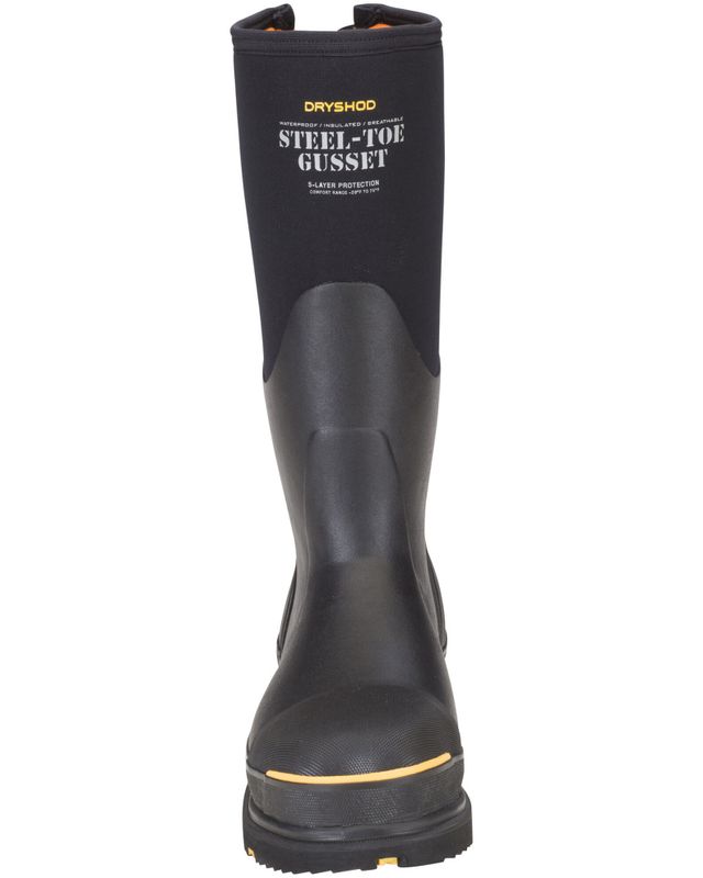 TIDEWE Rubber Work Boot for Men with Steel Shank, Waterproof Anti