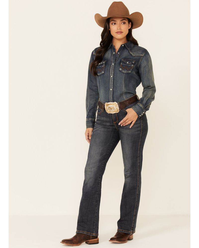 Wrangler Aura by Wrangler Women's Autumn Gold Slimming Stretch Jeans |  Alexandria Mall