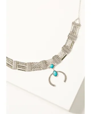 Shyanne Women's Moonbeam Crescent Choker Necklace