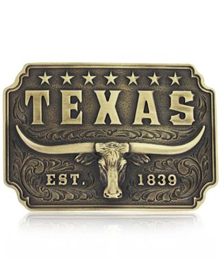 Montana Silversmiths Men's Classic Texas Longhorn Buckle