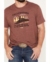 Wrangler Yellowstone Men's Train Station Short Sleeve Graphic T-Shirt