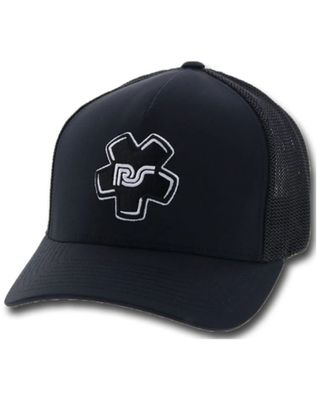 Hooey Men's Rocker Steiner Embroidered Logo Mesh-Back Flex-Fit Ball Cap