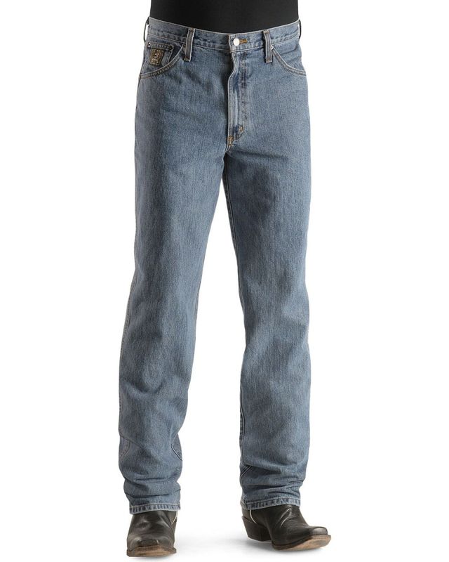 Cinch Men's Green Label Relaxed Fit Dark Stonewash Jeans