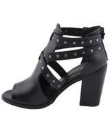 Milwaukee Performance Women's Platform Heel Studded Strap Sandals