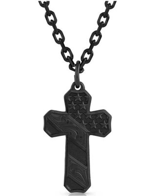 Montana Silversmiths Men's Faded Glory Cross Necklace