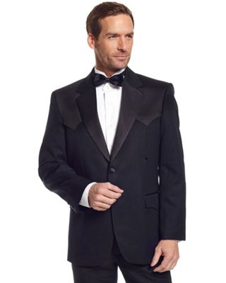 Circle S Men's Long Western Tuxedo Coat - Reg, Tall