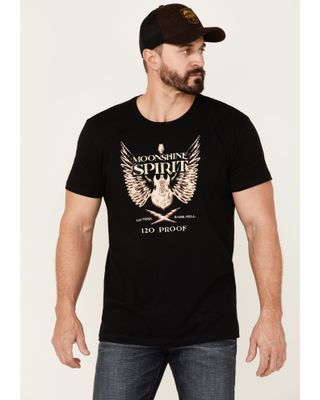 Moonshine Spirit Men's Guitar Wings Graphic Short Sleeve T-Shirt