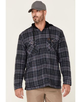 Wrangler Men's Blue Flannel Hooded Work Jacket - Tall | Mall of America®
