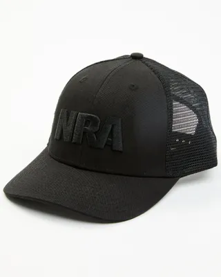 NRA Men's Applique Logo Embroidered Trucker Cap